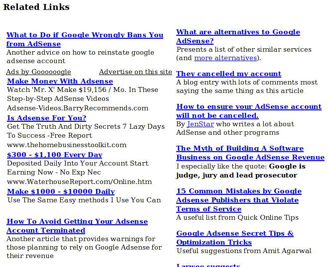 blending ads with links blending ads with links